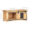 TV Cabinet 35.4"x13.8"x15.7" Solid Mango Wood - Brown