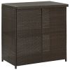 3 Piece Bar Set Poly Rattan Brown - Brown