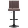 Bar Stools 2 pcs Taupe Fabric - Brown