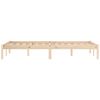 Bed Frame 59.8"x79.9" Solid Wood Pine Queen - Brown