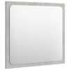 Bathroom Mirror Concrete Gray 15.7"x0.6"x14.6" Engineered Wood - Grey