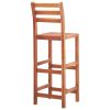 Bar Stools 2 pcs Solid Acacia Wood - Brown