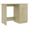 Desk Sonoma Oak 39.4"x19.7"x29.9" Engineered Wood - Brown