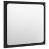 Bathroom Mirror Black 15.7"x0.6"x14.6" Engineered Wood - Black