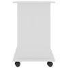 Computer Desk High Gloss White 31.5"x19.7"x29.5" Engineered Wood - White