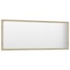 Bathroom Mirror Sonoma Oak 39.4"x0.6"x14.6" Engineered Wood - Brown