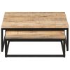 Nesting Coffee Tables 2 pcs Solid Mango Wood - 320389