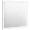 Bathroom Mirror White 15.7"x0.6"x14.6" Engineered Wood - White