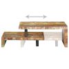 2 Piece Coffee Table Set Solid Reclaimed Wood - 320393