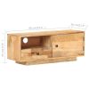 TV Cabinet 35.4"x11.8"x13.8" Solid Mango Wood - 320466