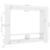 TV Cabinet White 59.8"x8.7"x44.5" Engineered Wood - White