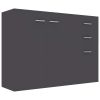 Sideboard Gray 41.3"x11.8"x29.5" Engineered Wood - Grey