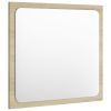 Bathroom Mirror Sonoma Oak 15.7"x0.6"x14.6" Engineered Wood - Brown