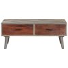 Coffee Table Gray 39.4"x23.6"x15.7" Solid Rough Mango Wood - Grey