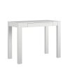 Parsons Desk;  White Laminated MDF - white