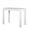 Parsons Desk;  White Laminated MDF - white