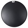 Black 30 IN Metal Round mirror - 1