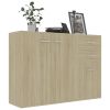 Sideboard Sonoma Oak 41.3"x11.8"x29.5" Engineered Wood - Beige