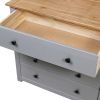 Side Cabinet Gray 31.5"x15.7"x28.7" Pine Panama Range - Gray