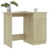 Desk Sonoma Oak 39.4"x19.7"x29.9" Engineered Wood - Brown