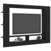 TV Cabinet Black 59.8"x8.7"x44.5" Engineered Wood - Black