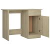 Desk Sonoma Oak 39.4"x19.7"x29.9" Engineered Wood - Brown