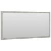 Bathroom Mirror Concrete Gray 31.5"x0.6"x14.6" Engineered Wood - Grey