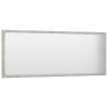 Bathroom Mirror Concrete Gray 39.4"x0.6"x14.6" Engineered Wood - Grey