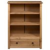 Bookcase 31.5"x13.8"x43.3" Solid Pine Wood Panama Range - Brown