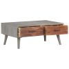 Coffee Table Gray 39.4"x23.6"x15.7" Solid Rough Mango Wood - Grey