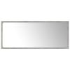 Bathroom Mirror Concrete Gray 35.4"x0.6"x14.6" Engineered Wood - Grey