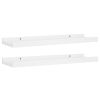 Picture Frame Ledge Shelves 2 pcs White 15.7"x3.5"x1.2" MDF - White