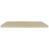 Floating Wall Shelves 2 pcs Oak 35.4"x9.3"x1.5" MDF - Brown