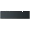 Floating Shelf Glass 31.5"x7.9" 0.3" - Black