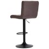 Bar Stools 2 pcs Taupe Fabric - Brown