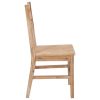 Dining Chairs 6 pcs Solid Acacia Wood - Brown