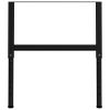 Adjustable Work Bench Frames 2 pcs Metal 33.5"x(27.2"-37.6") Black - Black