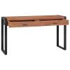 Desk with 2 Drawers 55.1"x15.7"x29.5" Teak Wood - Brown