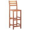 Bar Stools 2 pcs Solid Acacia Wood - Brown