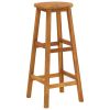 Bar Stools 6 pcs Solid Acacia Wood - Brown